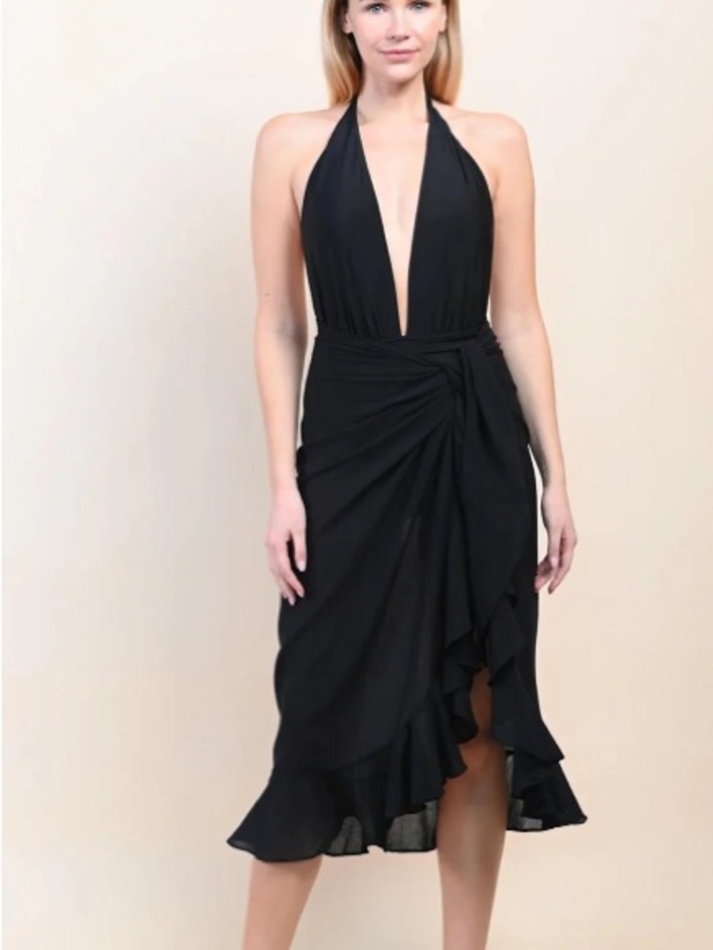 SITANO Siena Sarong in Black - One Size